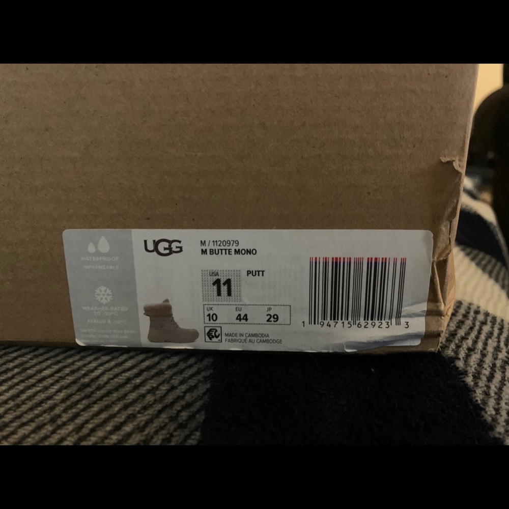 UGG Men's Butte Mono Boot Putty 11
